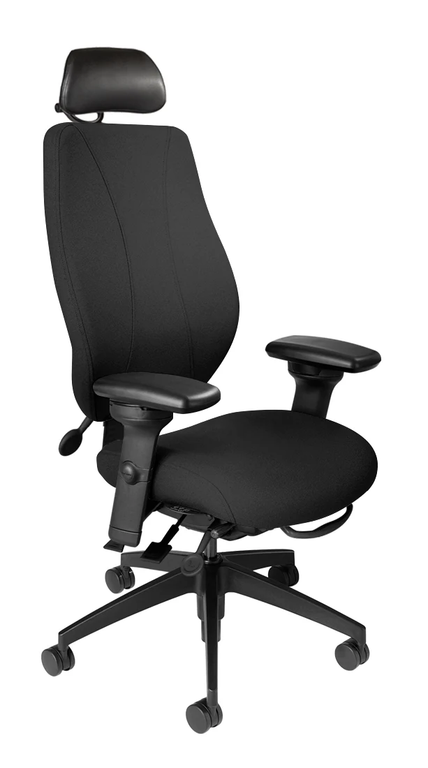 tCentric Hybrid with Upholstered Backrest and Seat Midnight Black