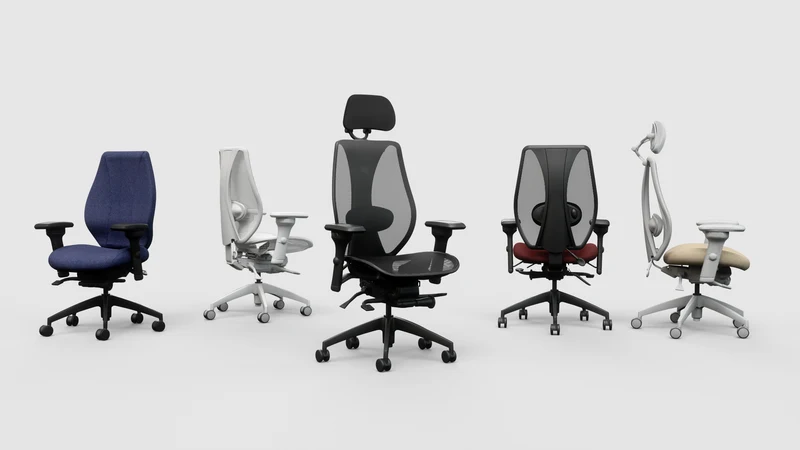 tCentric Hybrid with Upholstered Backrest and Seat Light Grey