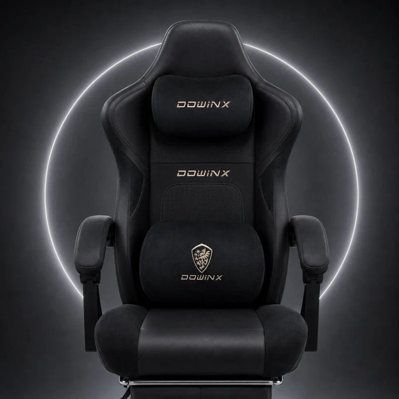 DOWINX 66D38 Pro Heated & Ventilated Gaming Chair with Massage Beige