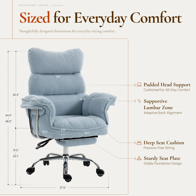 Dowinx Executive Home Office Chair QL-66B7-01 Blue