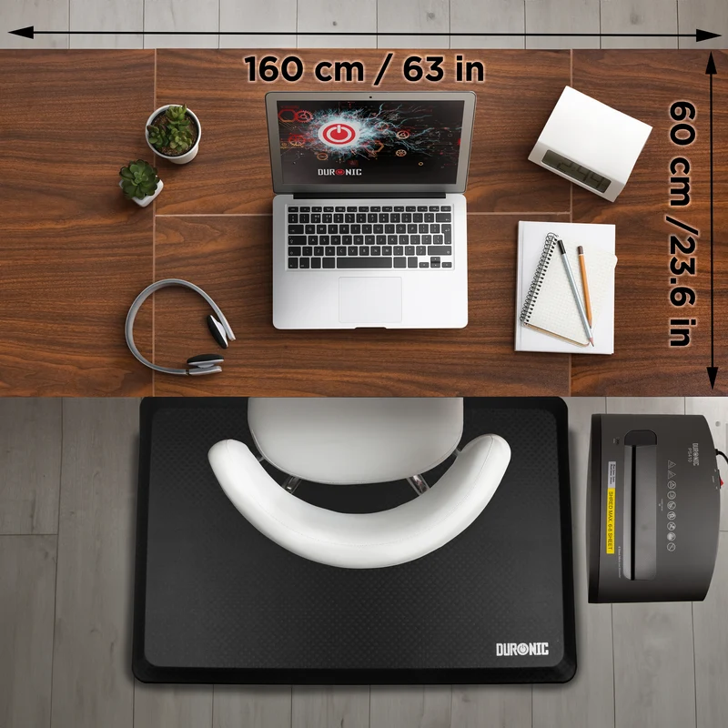 Duronic CD160 WT Höhenverstellbarer Schreibtisch, Computertisch für Büro und Gaming, elektrischer Schreibtisch mit USB Port, 160 x 60 cm Sitz-Steh-Schreibtisch, Höhenverstellbar von 72 bis 118 cm