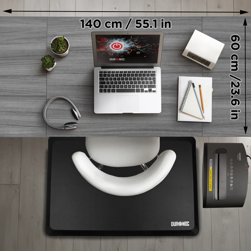 Duronic CD140 WG Höhenverstellbarer Schreibtisch, Computertisch für Büro und Gaming, elektrischer Schreibtisch mit USB Port, 140 x 60 cm Sitz-Steh-Schreibtisch, Höhenverstellbar von 72 bis 118 cm