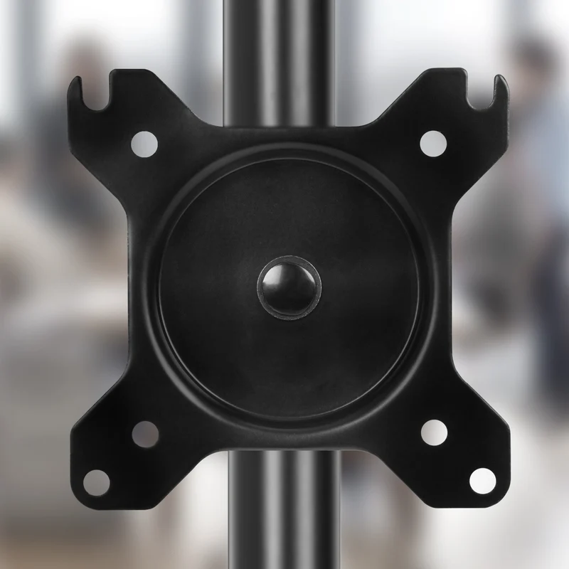 Duronic DM15/25 Head | VESA 75/100 Kopf zur Befestigung für Bildschirm | Monitor bis 27 Zoll | Drehbar um 360° | (-)45° Neigungswinkel | Ø 32 mm | Zubehör für Monitorhalterung | Halterung für Display