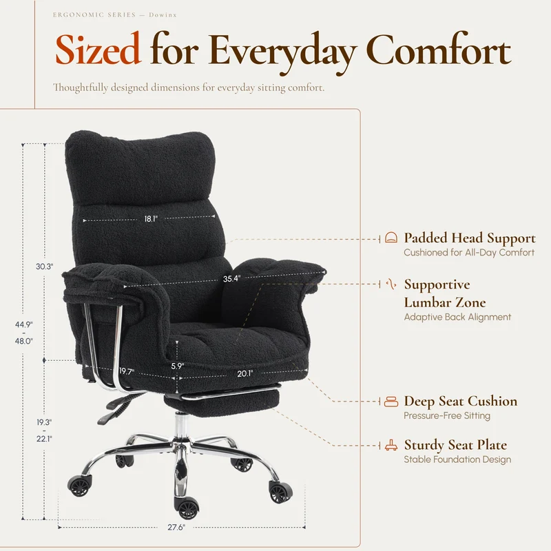 Dowinx Executive Home Office Chair QL-66B7-03 Black