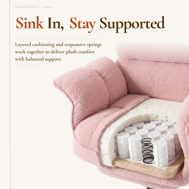 Dowinx Executive Home Office Chair QL-66B7-04 Pink