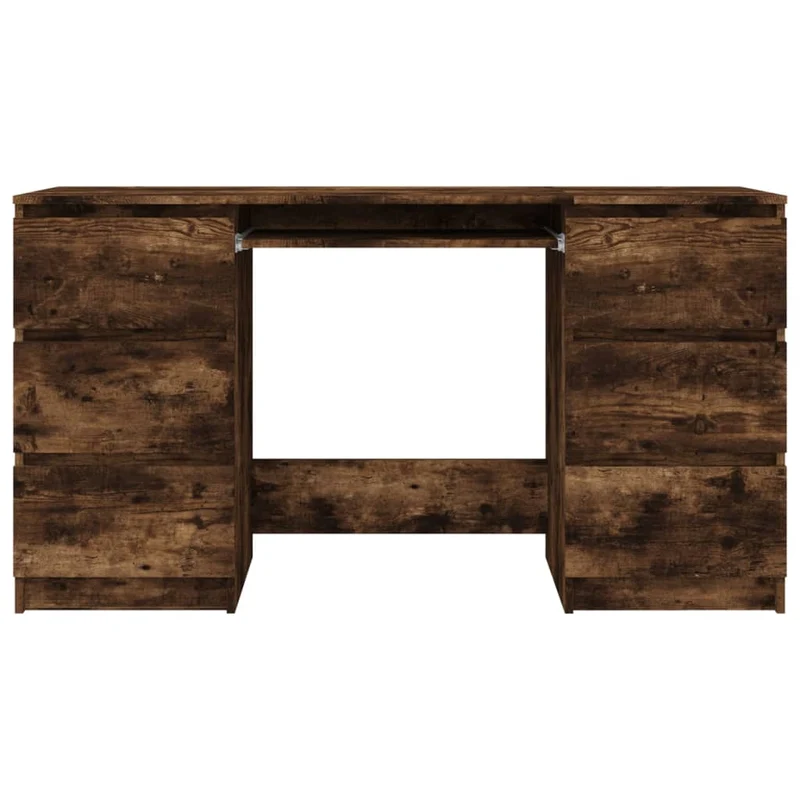 vidaXL - Schreibtisch, Räuchereiche, 140x50x77 cm, Holzwerkstoff