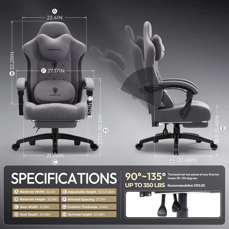 Dowinx Heated Massage MB38(66D38) Grey