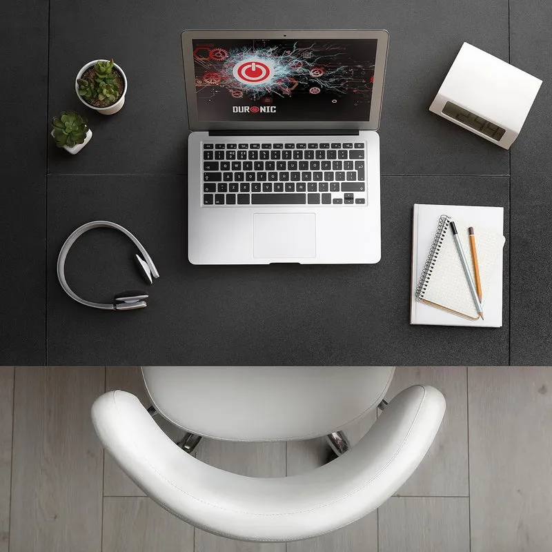 Duronic TT160 BK Tischplatte, Schreibtischplatte 160 x 60 x 1,9 cm, Table Top für individuellen Tisch, Ideal für höhenverstellbare Workstation, Sitz-Steh Schreibtisch für Home-Office und Büro