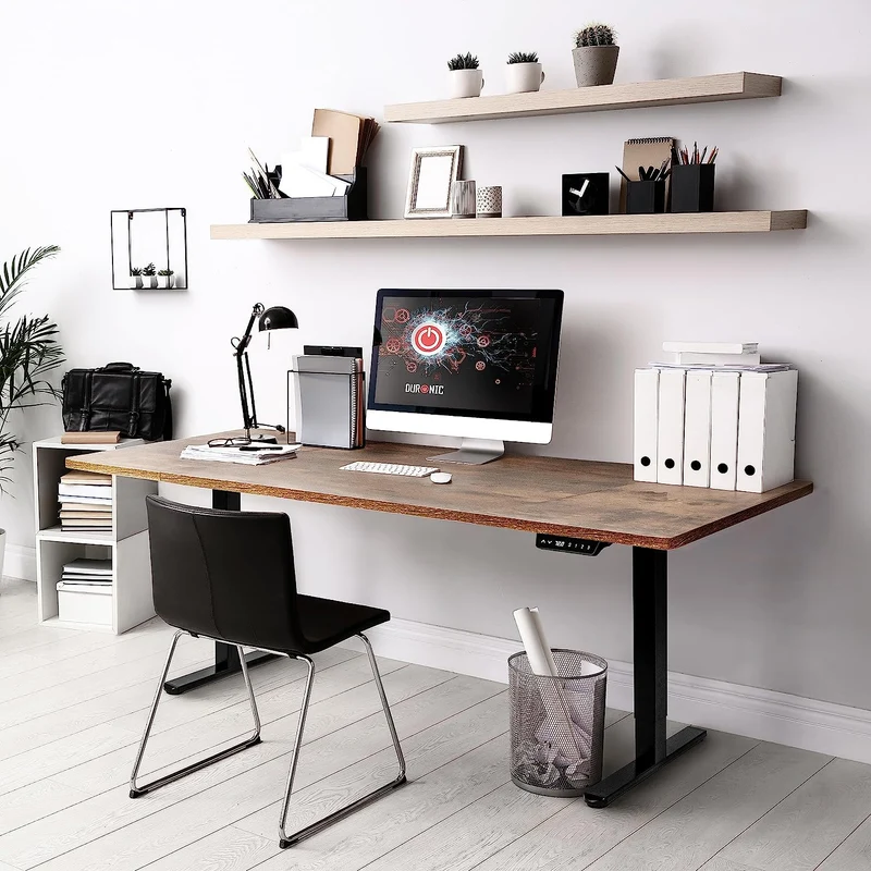 Duronic TT160 AO Tischplatte, Schreibtischplatte 160 x 60 x 1,9 cm, Table Top für individuellen Tisch, Ideal für höhenverstellbare Workstation, Sitz-Steh Schreibtisch für Home-Office und Büro