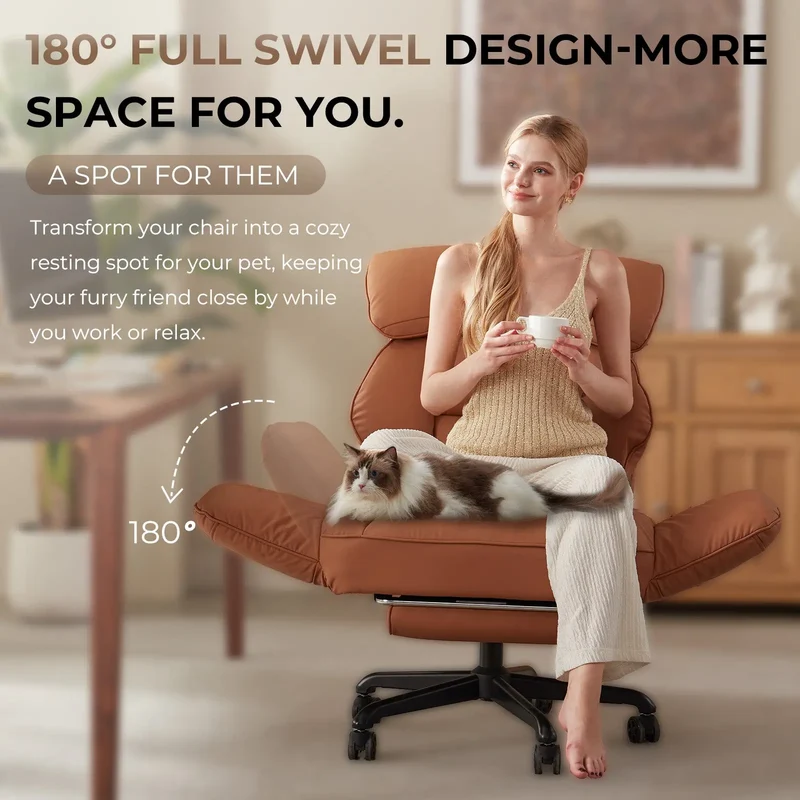 Dowinx Cross Legged Office Chair QL-66B2 Brown