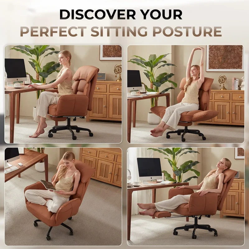Dowinx Cross Legged Office Chair QL-66B2 Brown