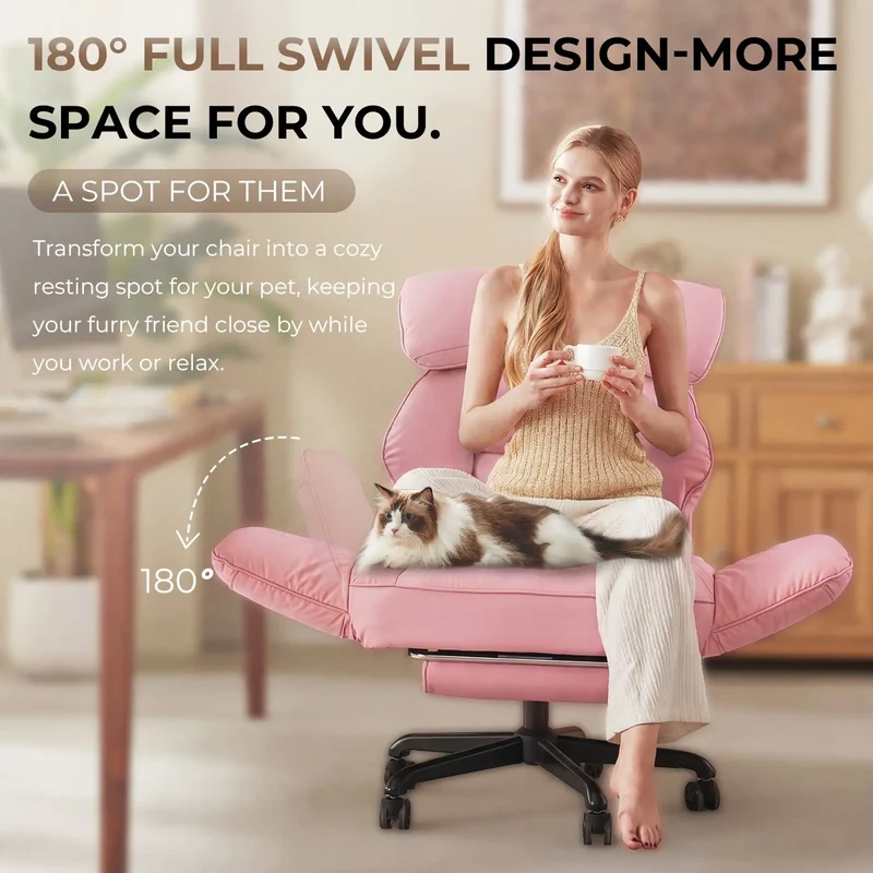 Dowinx Cross Legged Office Chair QL-66B2 Pink