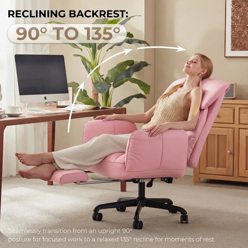 Dowinx Cross Legged Office Chair QL-66B2 Pink