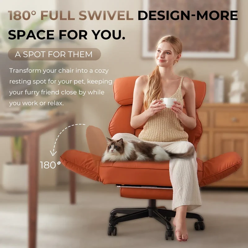 Dowinx Cross Legged Office Chair QL-66B2 Orange