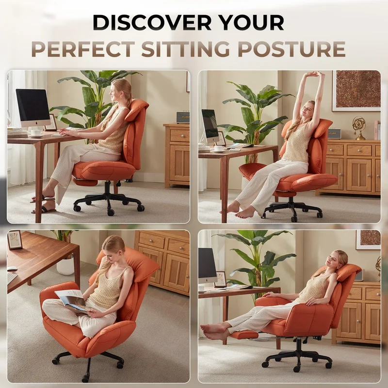 Dowinx Cross Legged Office Chair QL-66B2 Orange