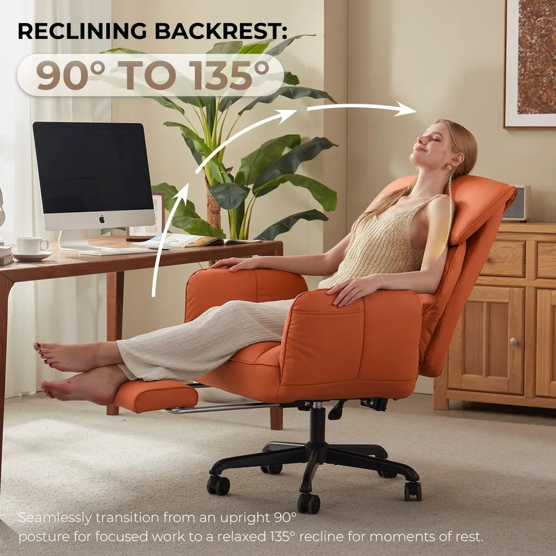 Dowinx Cross Legged Office Chair QL-66B2 Orange