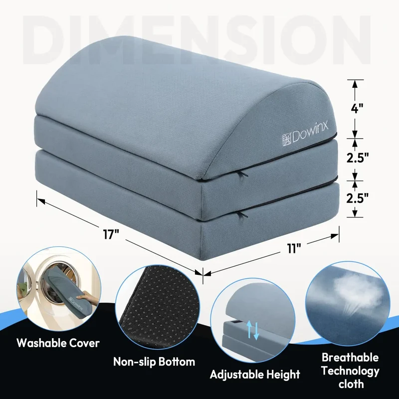 Dowinx Underdesk Footrest 3 Layers Blue