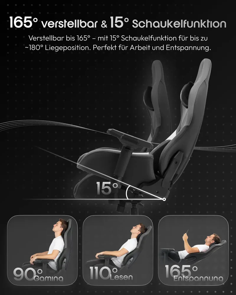 Dowinx Racing Gaming Chair LS-66D97A Black-gray