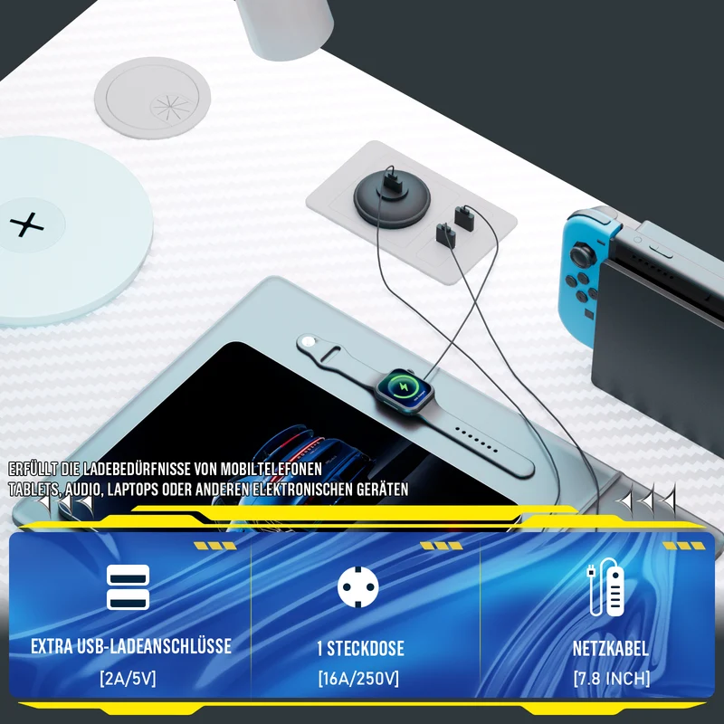 COMHOMA Schreibtisch Gaming Tisch mit Regal