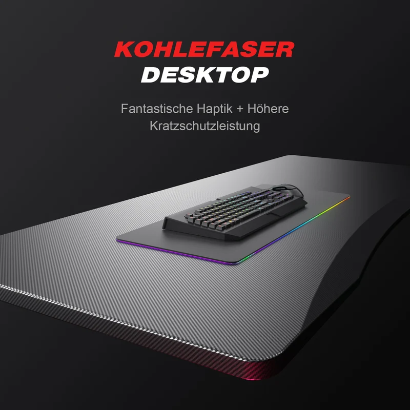 GTPLAYER Gaming Tisch Z-Frame Gaming Schreibtisch mit Monitorständer