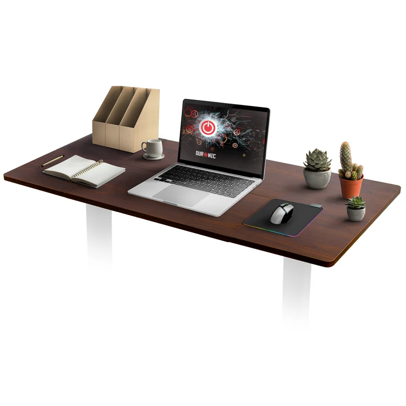 Duronic TT160 WT Tischplatte, Schreibtischplatte 160 x 60 x 1,9 cm, Table Top für individuellen Tisch, Ideal für höhenverstellbare Workstation, Sitz-Steh Schreibtisch für Home-Office und Büro