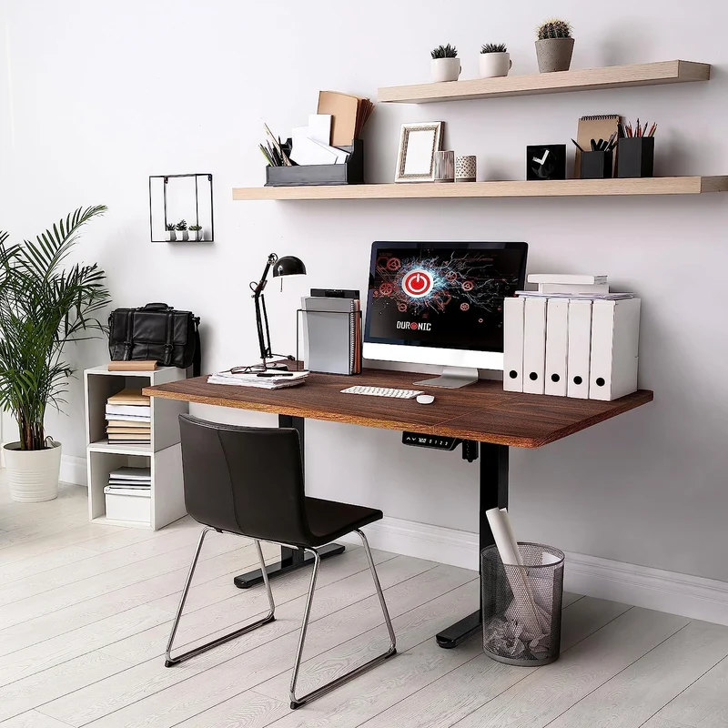 Duronic TT160 WT Tischplatte, Schreibtischplatte 160 x 60 x 1,9 cm, Table Top für individuellen Tisch, Ideal für höhenverstellbare Workstation, Sitz-Steh Schreibtisch für Home-Office und Büro