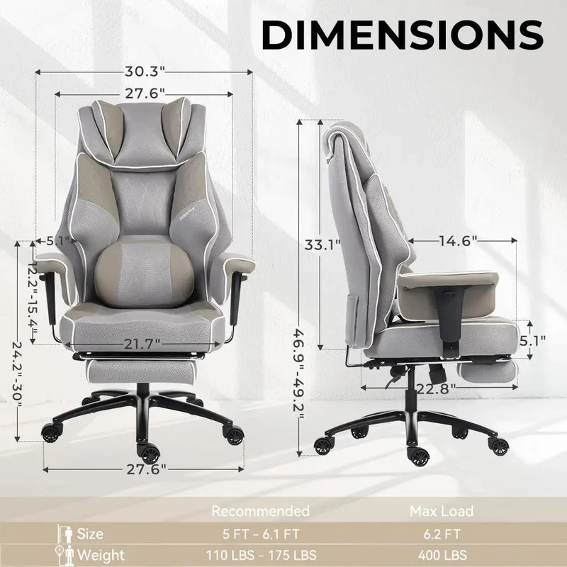 Dowinx Office Sofa Chair QL-66B3 Gray