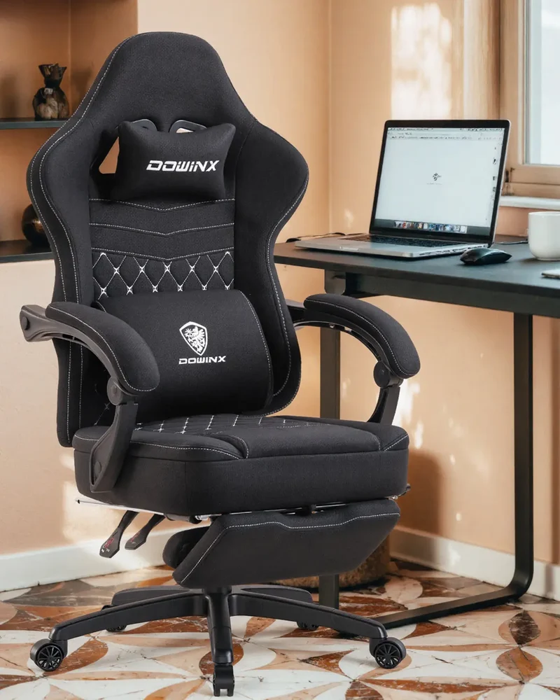Dowinx Chair LS-66D57E Extended Footrest Black