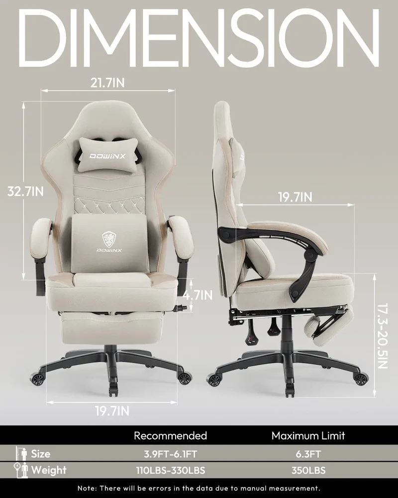 Dowinx Chair LS-66D57E Extended Footrest Beige