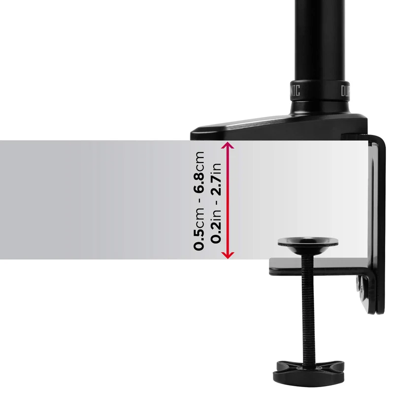 Duronic DM551X1 Monitorhalterung | Tischhalterung | Monitorarme | Monitorständer für LCD/LED Computer Bildschirme | Fernsehgeräte mit Neig und Rotierfunktion