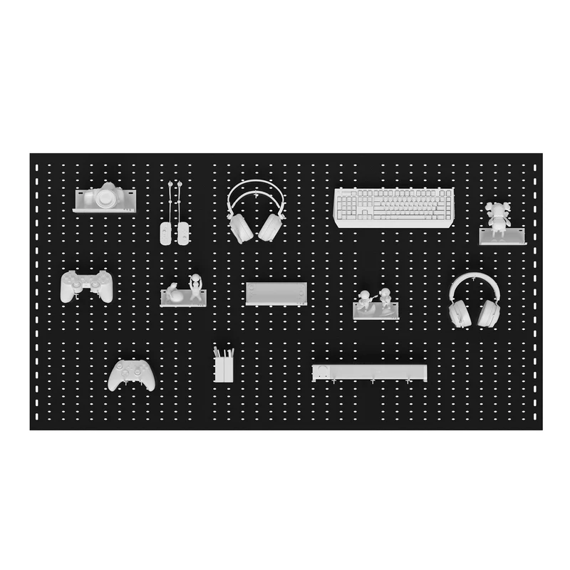 Wandmontiertes Gaming-Pegboard-Set