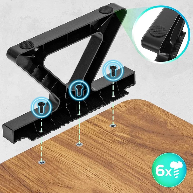 Duronic DM06-1 AW Monitorständer | 62 x 30 cm Fläche | Bis 10kg | 15cm Höhe | Ergonomischer Bildschirmständer Schreibtisch | Schreibtischaufsatz Monitor und Laptop | Bildschirmerhöhung LCD LED OLED TV